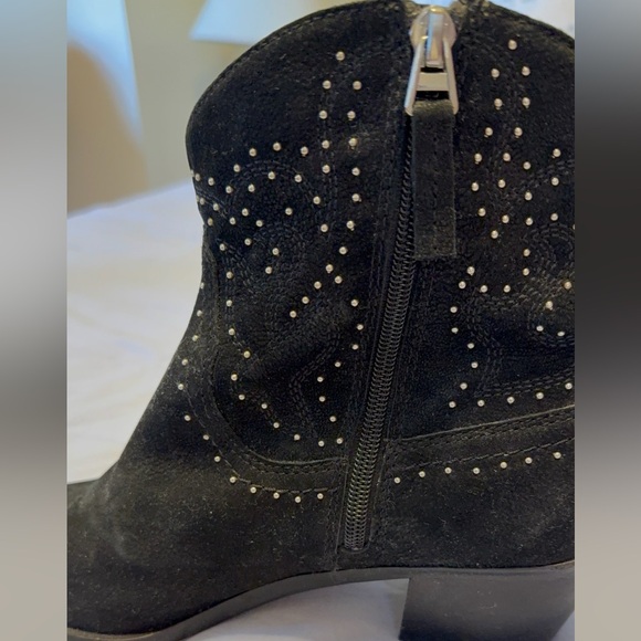 Dolce Vita Black Studded Ankle Booties - Picture 6 of 13